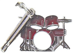 Charm/Zipper Pull - Drum Set