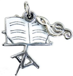 Charm/Zipper Pull - Music Stand