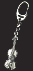 Pewter Violin Key Ring