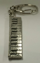 Pewter Keyboard Key Ring