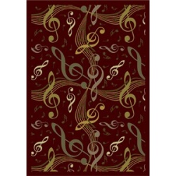 Virtuoso Carpet 3'10"x5'4" Burgundy