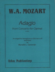 Adagio from Concerto, K. 622 - E-flat Piccolo Clarinet (or Saxophone) and Piano