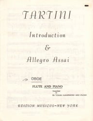 Introduction and Allegro Assai - Oboe (or Flute) and Piano