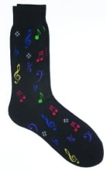 Mens Multi Notes Socks