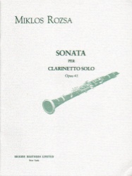 Sonata, Op. 41 - Clarinet Unaccompanied