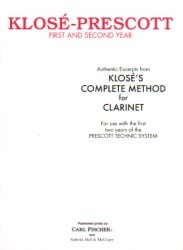 Klose-Prescott Method, First and Second Year - Clarinet