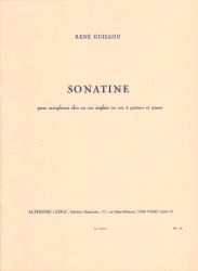 Sonatine - Alto Sax (or English Horn) and Piano