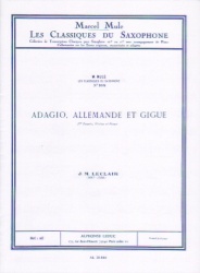 Adagio, Allemande, and Gigue - Alto Sax and Piano