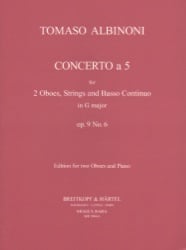 Concerto in G Major Op. 9 No. 6 - Oboe Duet and Piano