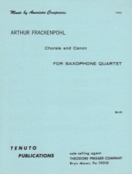 Chorale and Canon - Sax Quartet SATB