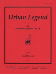 Urban Legend - Sax Quartet SATB
