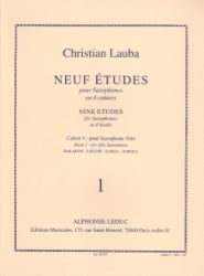 9 Etudes, Vol. 1 - Alto Sax Unaccompanied