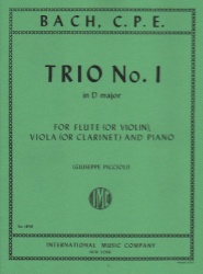 Trio No. 1 in D major - Flute (or Violin), Clarinet (or Viola), and Piano