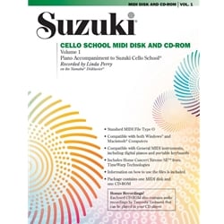 Suzuki Cello School, Volume 01 - Piano Recordings (MIDI Disk/CD Only)