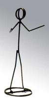 Field Commander Stickman Sculpture