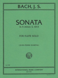 Sonata in A Minor, S. 1013 - Flute Unaccompanied