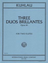 3 Duos Brillantes, Op. 81 - Flute Duet