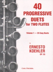 40 Progressive Duets, Op  55, Vol. 1 - Flute Duet