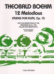 12 Melodious Etudes for Flute, Op. 15