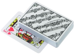 Playing Cards Sheet Music Design