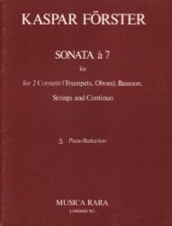 Sonata a 7 - 2 Cornets,  Bassoon and Piano (or Strings and Continuo)
