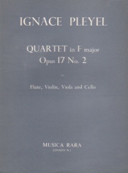 Quartet in F Major, Op. 17 No. 2 - Flute, Violin, Viola and Cello (Parts)
