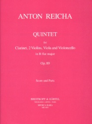 Quintet in B-flat Major, Op. 89 - Clarinet and String Quartet