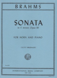 Sonata in E Minor, Op. 38 - Horn and Piano