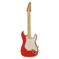 Stratocaster Guitar Pin - Red