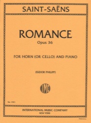 Romance, Op. 36 - Horn (or Cello) and Piano