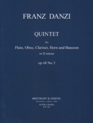 Quintet in D minor, Op. 68 No. 3 - Woodwind Quintet (Parts)