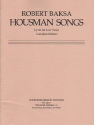 Housman Songs - Low Voice and Piano