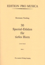 30 Special Etudes Volume 1 for Low Horn