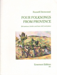 4 Folksongs from Provence - Baritone (T.C. and B.C.)  and Piano