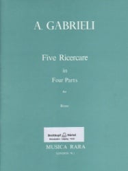 5 Ricercare in Four Parts - Brass or Recorder Quartet
