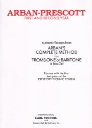 Arban-Prescott First and Second Year - Trombone (or Baritone B.C.)