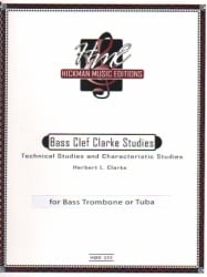 Bass Clef Clarke Studies - Bass Trombone (or Tuba)