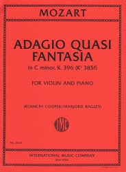 Adagio quasi fantasia in C Minor, K. 396 - Violin and Piano