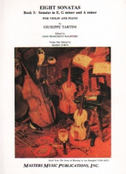8 Sonatas, Book 3: Sonatas in E Major, G Minor, and A Minor - Violin and Piano