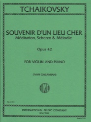 Souvenir D'un Lieu Cher, Op. 42 - Violin and Piano