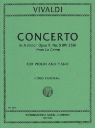 Concerto in A Minor, Op. 9 No. 5, RV 358 - Violin and Piano