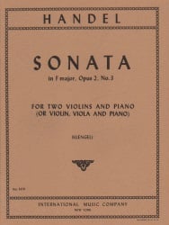 Sonata in F Major, Op. 2 No. 3 - Violin Duet and Piano