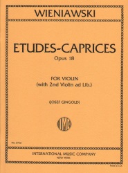 6 Etudes Caprices, Op. 18 - Violin (with 2nd Violin ad Lib.)