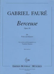 Berceuse, Op. 16 - Viola and Piano