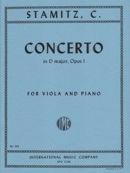 Concerto No. 1 in D major, Op. 1 - Viola and Piano