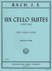 6 Cello Suites, S. 1007-1012 - Viola Unaccompanied