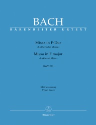 Mass in F major, BWV 233 "Lutheran Mass 1" - Vocal Score