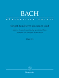 Singet dem Herrn ein neues lied: Motet, BWV 225 - Choral Score