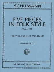 5 Pieces in Folk Style, Op. 102 - Cello and Piano