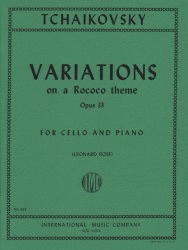 Variations on a Rococo Theme, Op. 33 - Cello and Piano